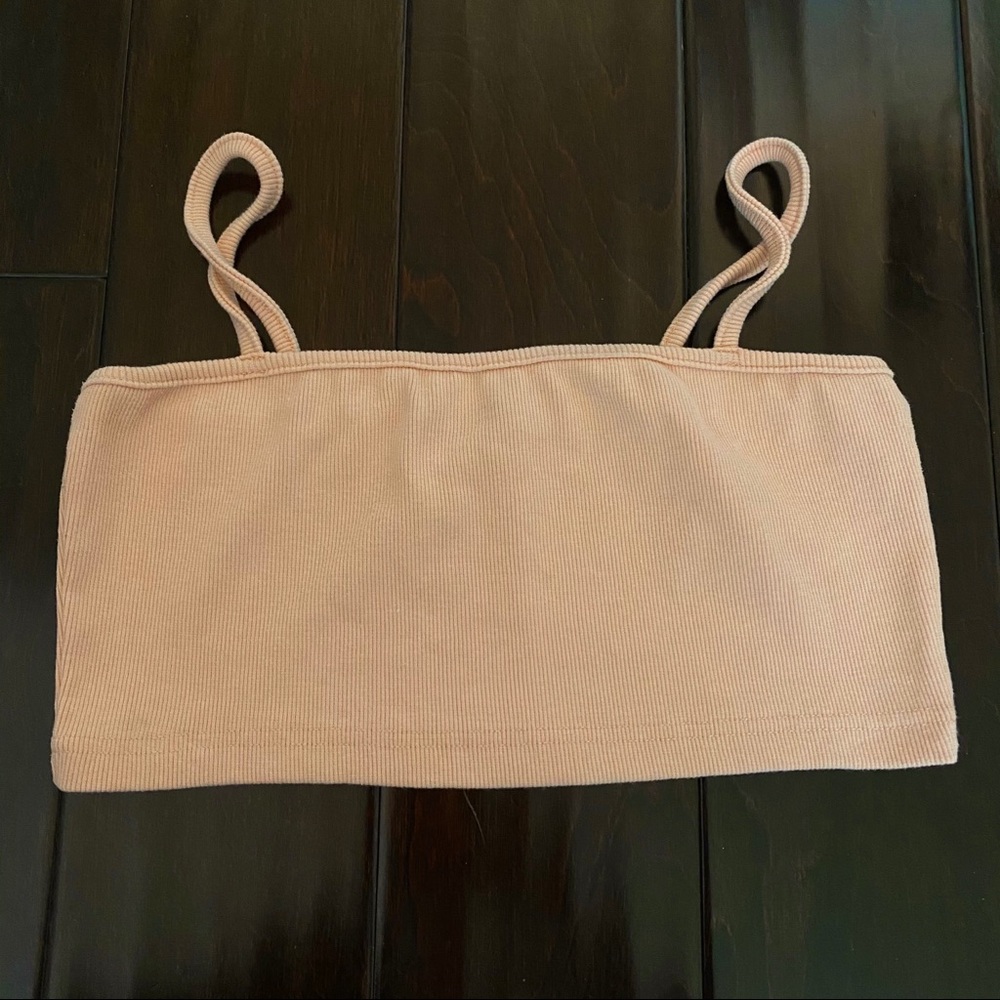 Straight Neckline Crop Top